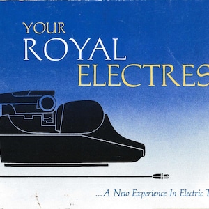 Royal Electress Typewriter Instruction Manual - User Manual - Complete User Guide