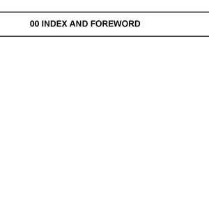 May include: A page from a manual with the title "00 INDEX AND FOREWORD" and the page number "00-1".