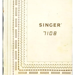 Singer 7108 Sewing Machine Instruction Manual - User Manual - Complete User Guide - English