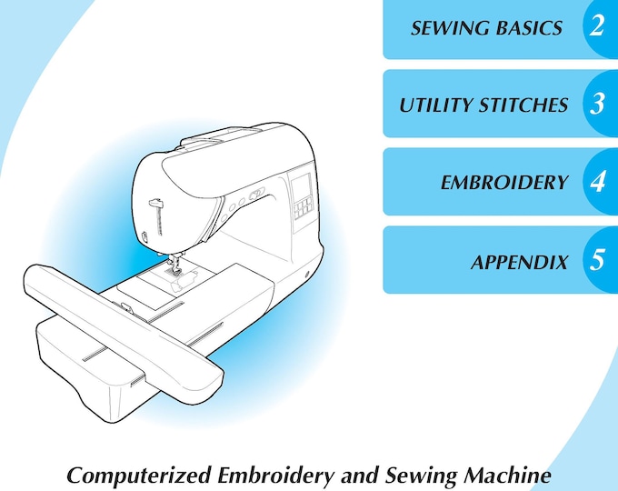 Brother SB8000 Sewing Machine Instruction Manual - User Manual - Complete User Guide