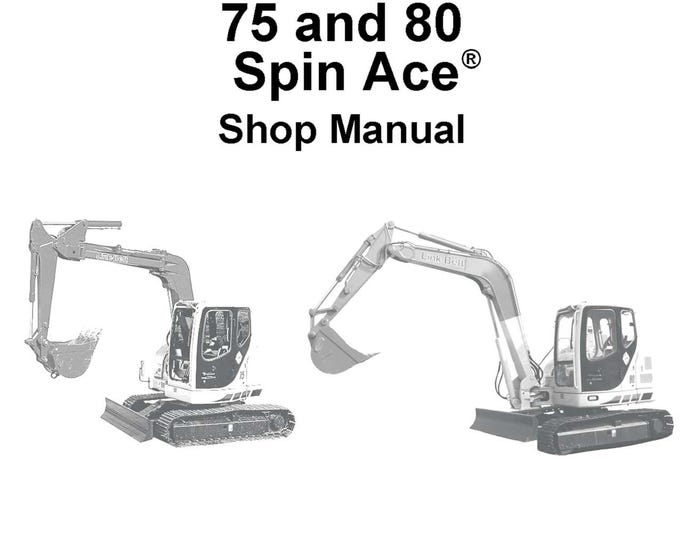 Linkbelt - Excavator - 75 - 80 -  SPIN ACE MSR - Shop Manual - Workshop Manual - Service Manual - English