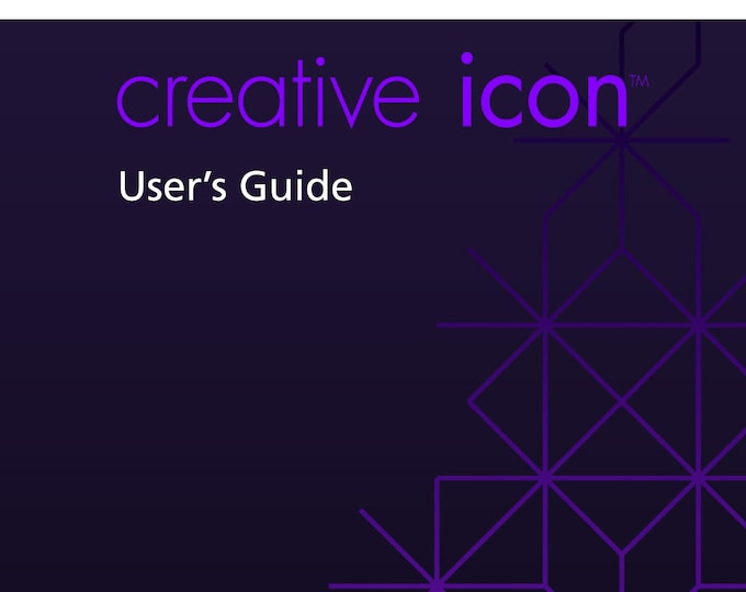 Pfaff Creative icon Sewing Machine Instruction Manual - User Manual - Complete User Guide - English