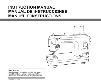 Juki TL2010Q Sewing Machine Instruction Manual - User Manual - Complete User Guide