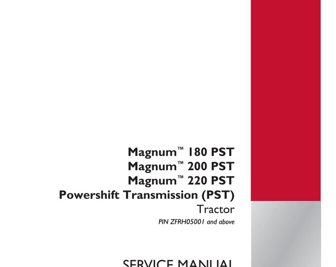 Case Magnum 180 Cvt Magnum 200 Cvt Magnum  220 Cvt Magnum 240 Cvt - Repair Manual - Service Manual-Shop Manua (Pdf Download)