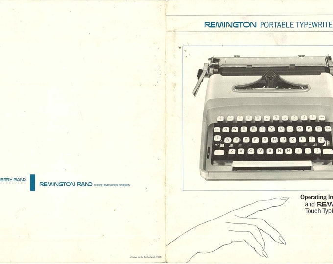 Remington Personal Riter 1968 Typewriter Instruction Manual - User Manual - Complete User Guide