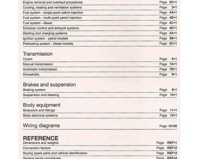 Volkswagen Polo mk3 6n Service Manual (1994-1999) – Repair, Parts, Owner (PDF Download)
