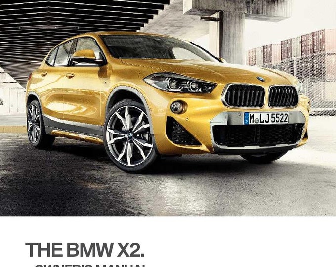 BMW X2 F39 2018 Owners Manual - English