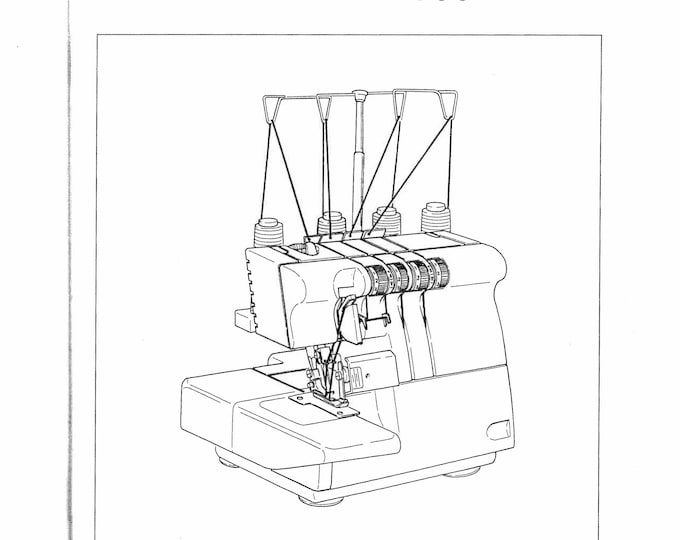 Pfaff Hobbylock 756  Sewing Machine Instruction Manual - User Manual - Complete User Guide - English