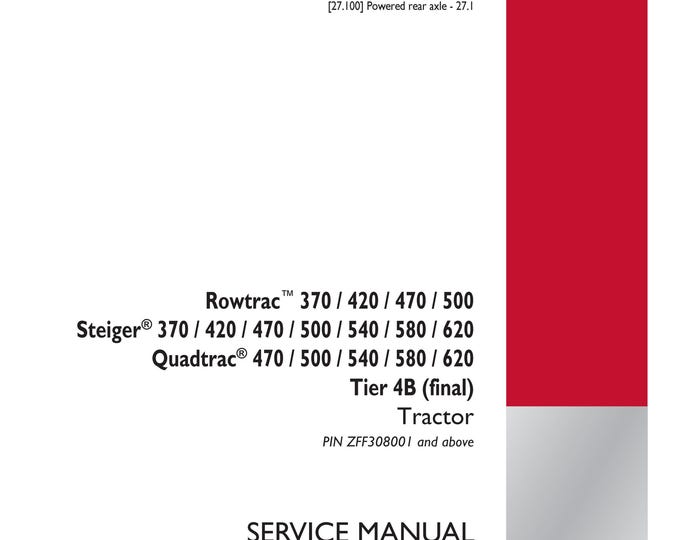 Case Rowtrac 370 420 470 500 - Steiger 370 420 470 500 540 580 620 - Quadtrac 470 500 540 580 620 - Tier 4B (Pdf Download)