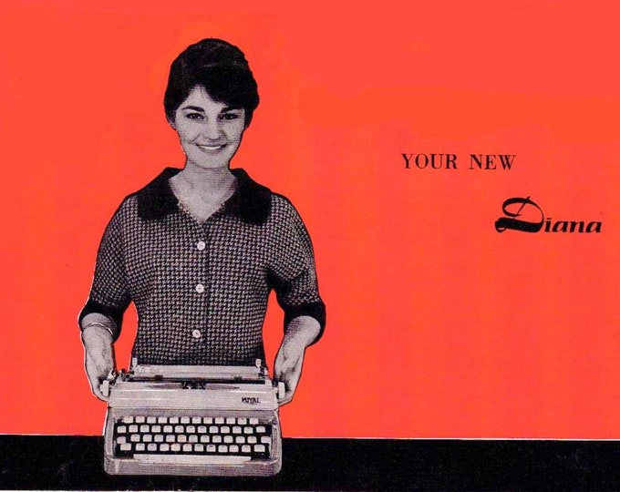 Royal Diana  Typewriter Instruction Manual - User Manual - Complete User Guide