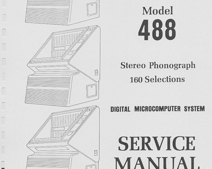 Rock-Ola - 488 - Service Manual - Instruction Manual -  Wiring Diagram - Schematic - Operation Manual - Parts List