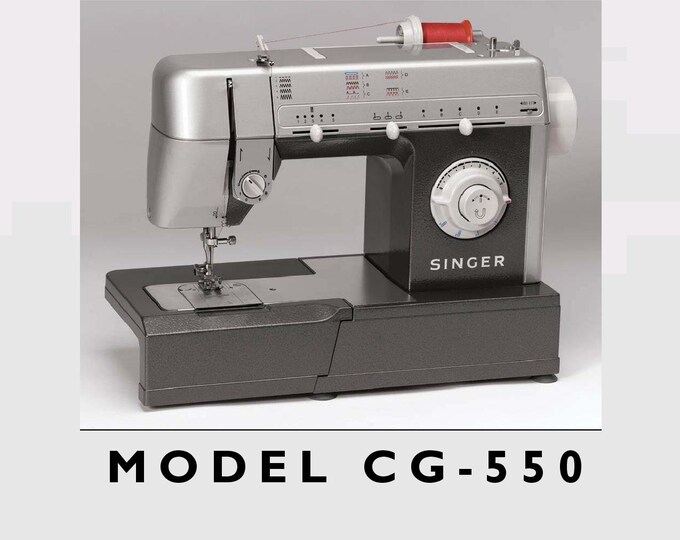 Singer CG-550 Commercial Grade Sewing Machine Workbook - English