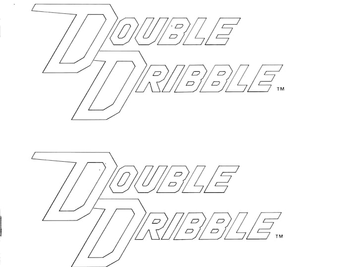 KONAMI - DOUBLE DRIBBLE  - Service Manual - Parts Manual - Owner manual -  Pdf Download