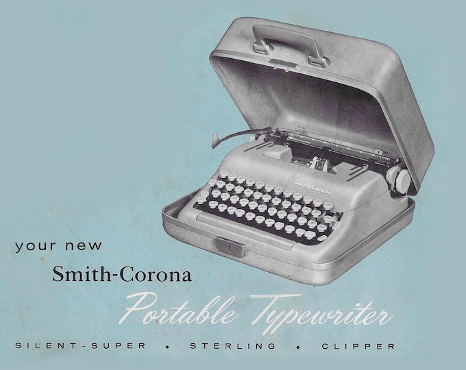 Smith Corona 1958 Typewriter Instruction Manual - User Manual - Complete User Guide