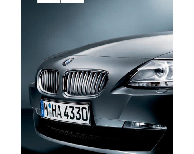BMW Z4 E85 - E86 3.0si 3.0i 2003-2008 Owners Manual - English