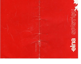 Elna Sewing Machine Instruction Manual: SP ST SU Plana Models