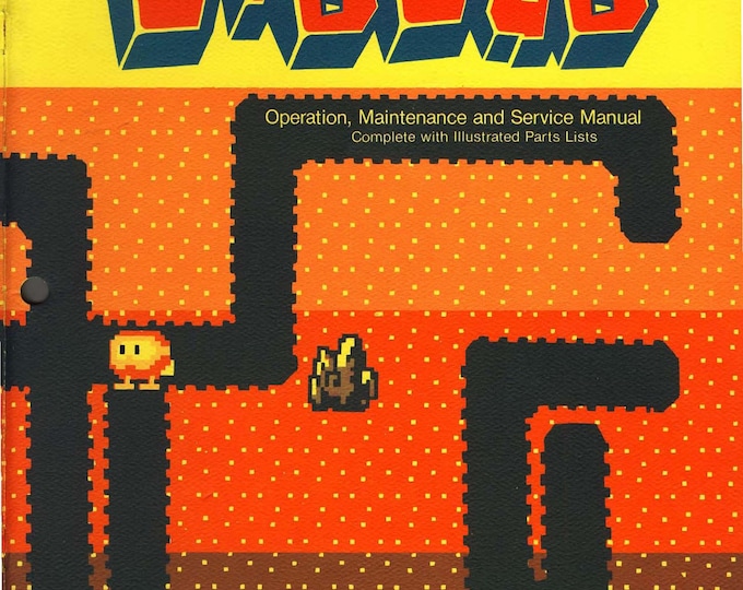 ATARI NAMCO - Dig Dug (TM-203) - 1ST Printing - Service Manual - Parts Manual - Owner manual -  Pdf Download