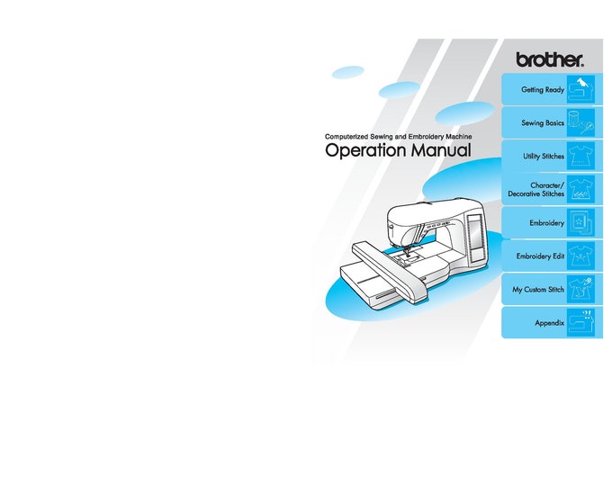 Brother Innov-is NV2800D Sewing Machine Instruction Manual - User Manual - Complete User Guide