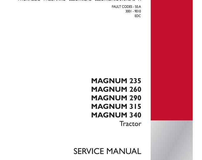 Case Magnum  235 Magnum  260 Magnum 290 Magnum 315 Magnum  340- Service Manual (Pdf Download)