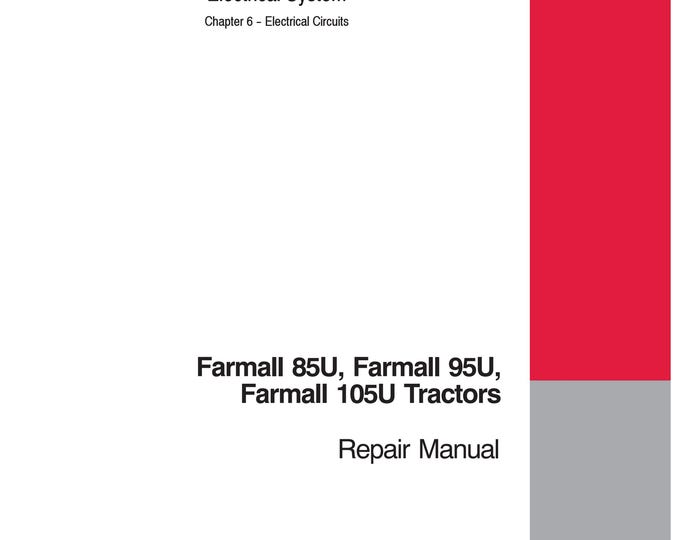 Case  Farmall 85C Farmall 95C Farmall 105C -Repair Manual - Service Manual (Pdf Download)