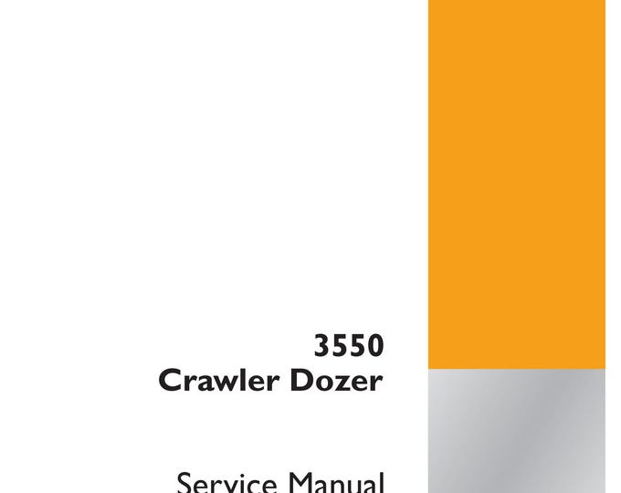 Case 3550 Crawler Dozer - Shop Manual - Workshop Manual - Service Manual (Pdf Download)