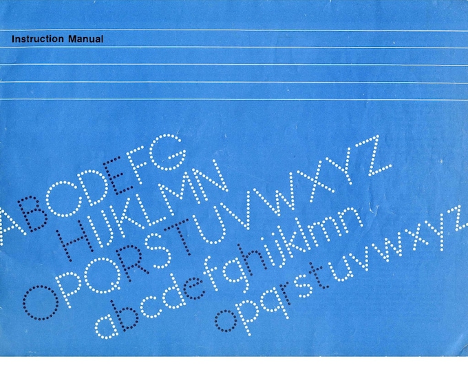 Brother EP-20 Typewriter Instruction Manual - User Manual - Complete User Guide