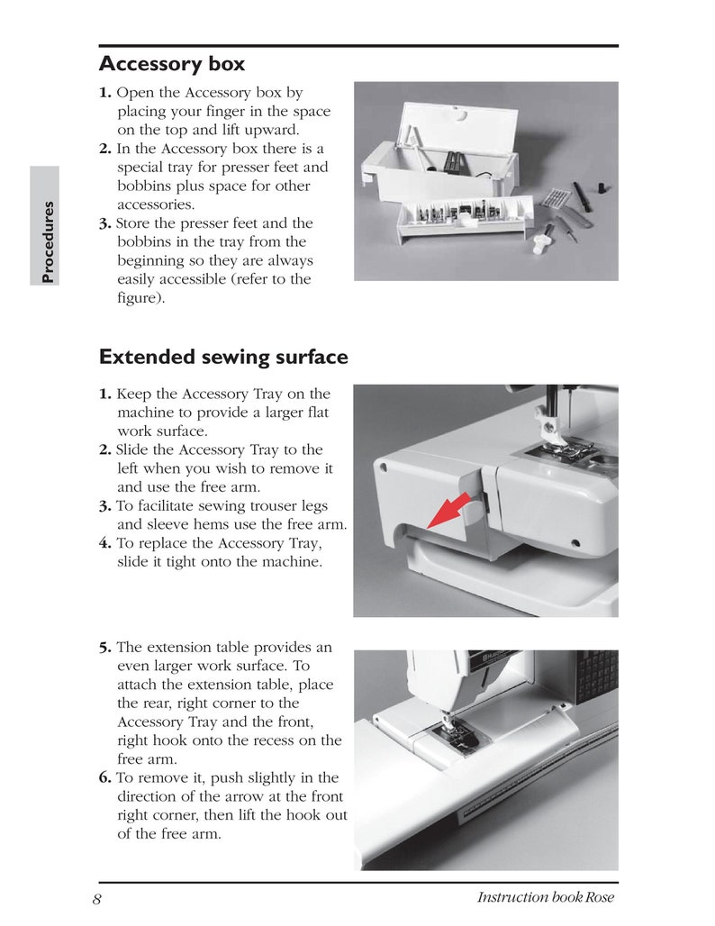Husqvarna Viking Rose 605 Sewing Machine Instruction Manual User Manual