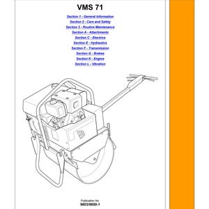 JCB VMS 71 - Workshop Manual - Service Manual - Parts Manual - Owners Manual (pdf Download)