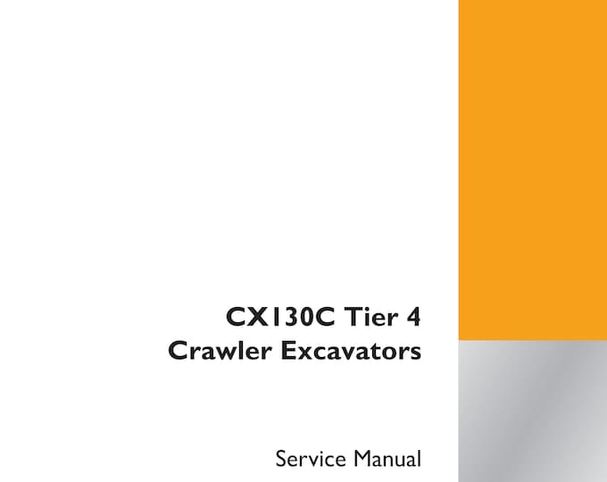 Case CXI30C Tier 4 Crawler Excavators - Shop Manual - Workshop Manual (Pdf Download)