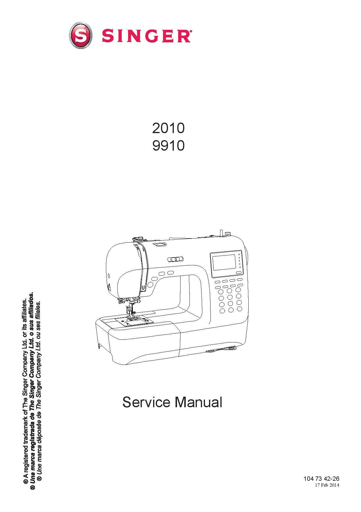 Singer 4411 4423 4443 4432 5511 5523 5532, 44s 5554 4452 85sch Service  Manual English 