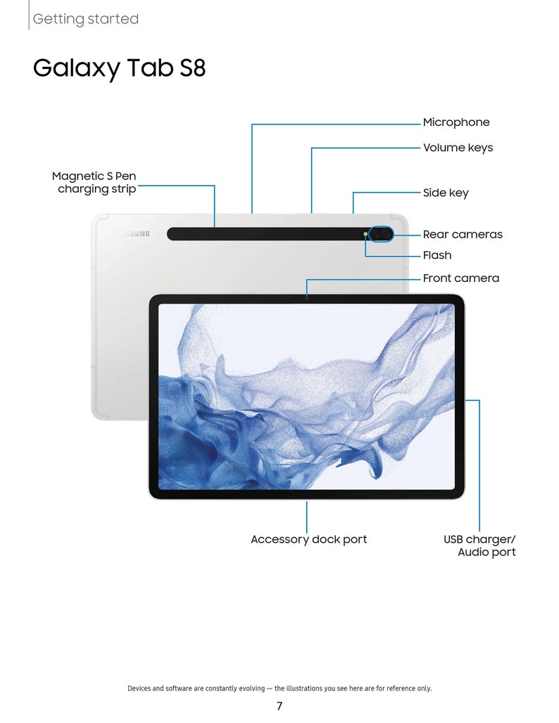 Samsung Galaxy Tab S8 S8 S8 Ultra Owners Manual User Manual Instruction