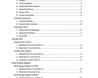 Linkbelt Excavator 210-240 X2 Shop Service Manual (PDF Download)