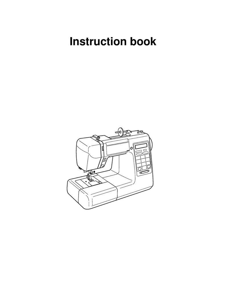 Janome DC5100 Sewing Machine Instruction Manual User Manual Etsy