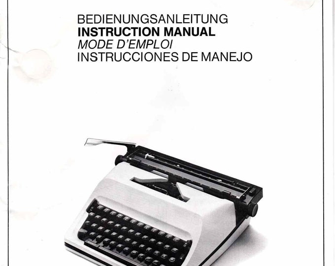 Adler Automatic  Typewriter Instruction Manual - User Manual - Complete User Guide
