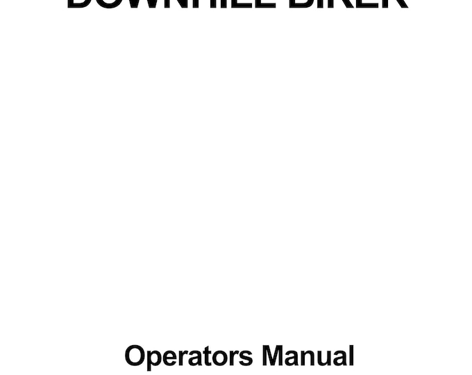 NAMCO - DOWN HILL Biker - Service Manual - Parts Manual - Owner manual -  Pdf Download