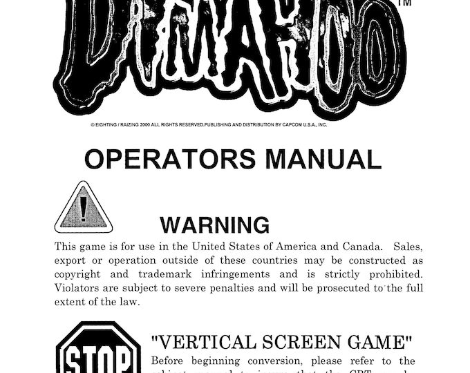 CAPCOM - DIMAHOO - Service Manual - Parts Manual - Owner manual -  Pdf Download