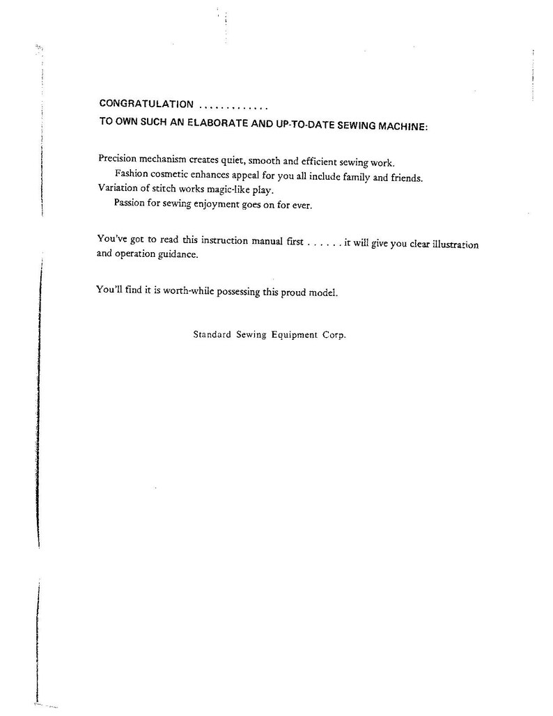 Singer 5400 Sewing Machine Instruction Manual User Manual Complete User