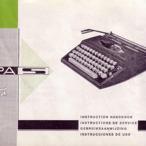 Adler  Tippa Typewriter Instruction Manual - User Manual - Complete User Guide