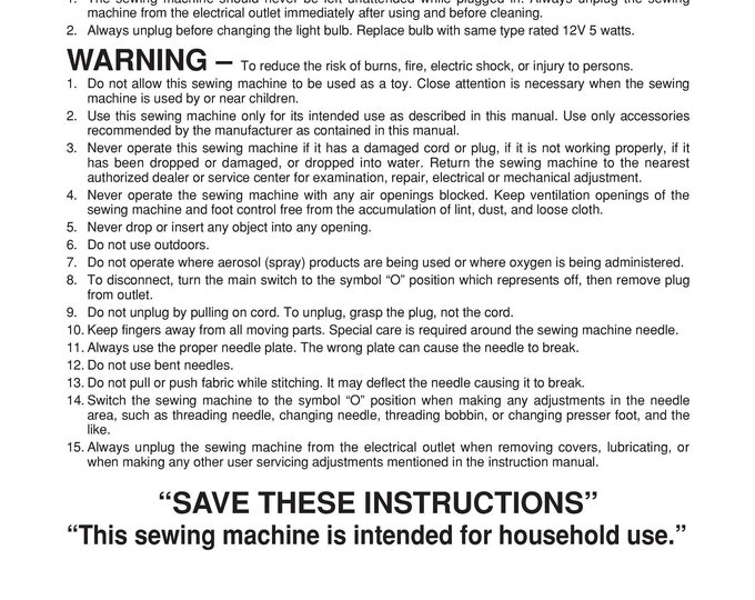 Brother Pacesetter PC8200 Sewing Machine Instruction Manual - User Manual - Complete User Guide