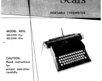 Sears Newport Typewriter Instruction Manual - Complete User Guide (Digital PDF Download)