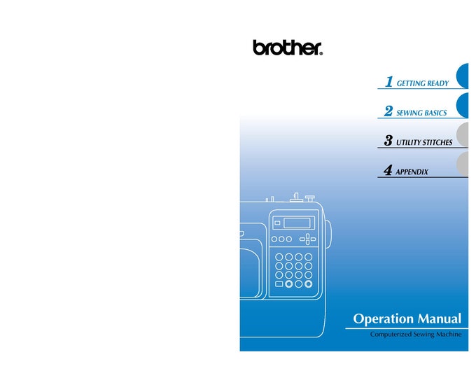Brother Innov-is NS80 Sewing Machine Instruction Manual - User Manual - Complete User Guide