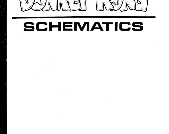 NINTENDO - DONKEY Kong TKG-4-14 - Service Manual - Parts Manual - Owner manual -  Pdf Download