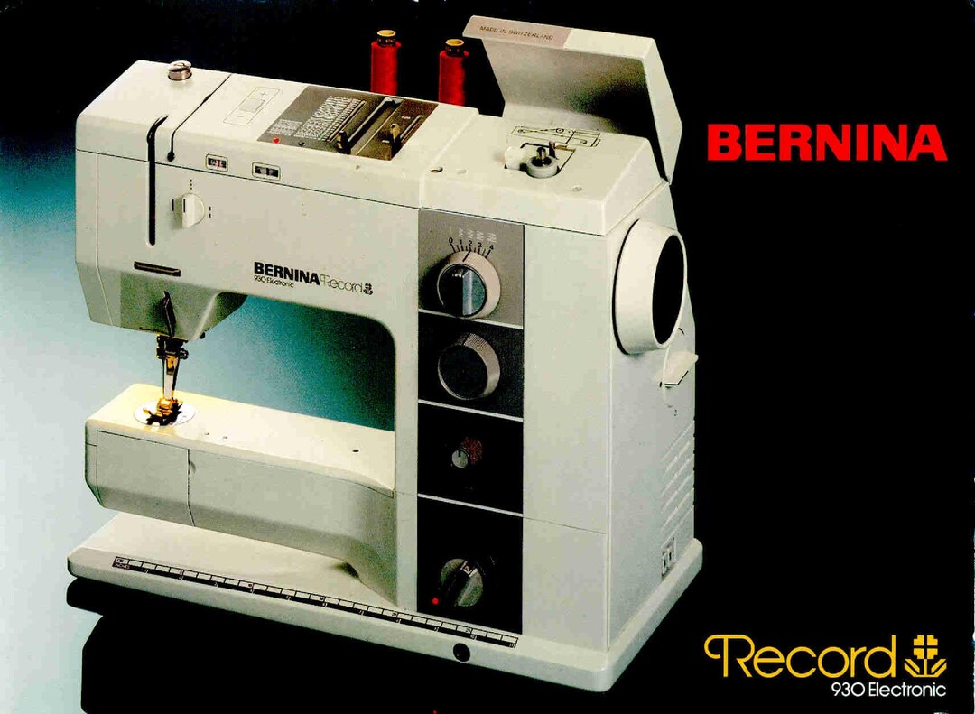 Bernina 930 Sewing Machine Instruction Manual User Manual Complete User