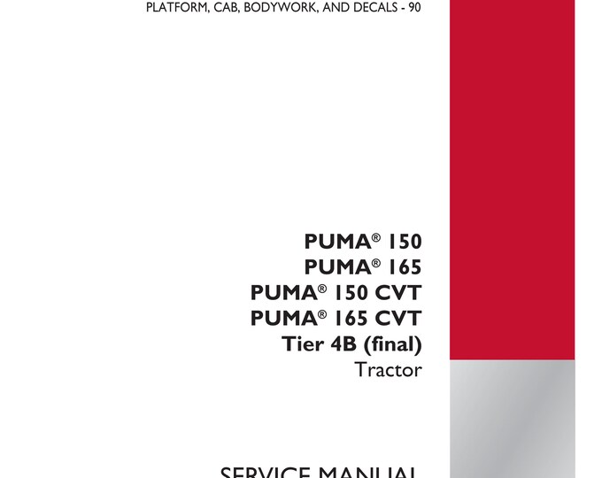 Case Puma 150 Puma 165 Puma 150 CVT Puma 165 Cvt Tier 4B - Electrical systems - 55 FAULT CODES - Dtc-  (Pdf Download)