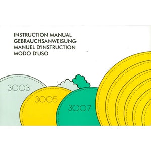Elna 3003-3005-3007 Sewing Machine Instruction Manual (PDF User Guide)
