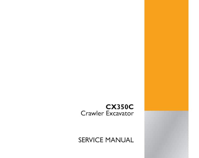 Case CX350C Wheeled Excavator -Repair Manual - Service Manual-(Pdf Download)