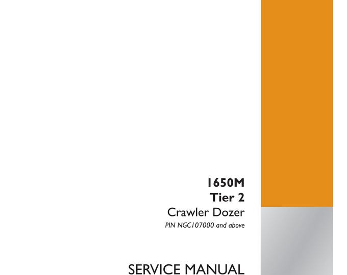 Case 1650M Tier 2 Crawler Dozer. - Repair Manual - Service Manual-Shop Manua (Pdf Download)