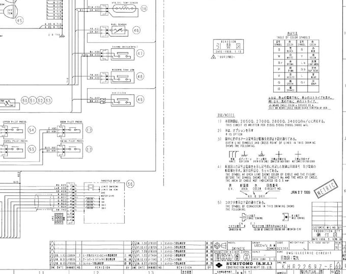 Linkbelt Excavator 2800-3400 Quantum Wiring Diagram only - Shop Manual (PDF Download)