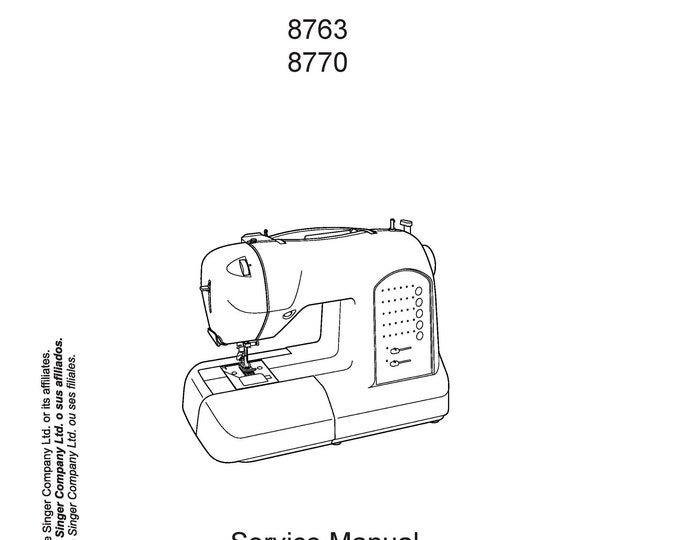 Singer-Curvy-8763-8770-COSMO-II-series-Service-Manual Repair Manual - English