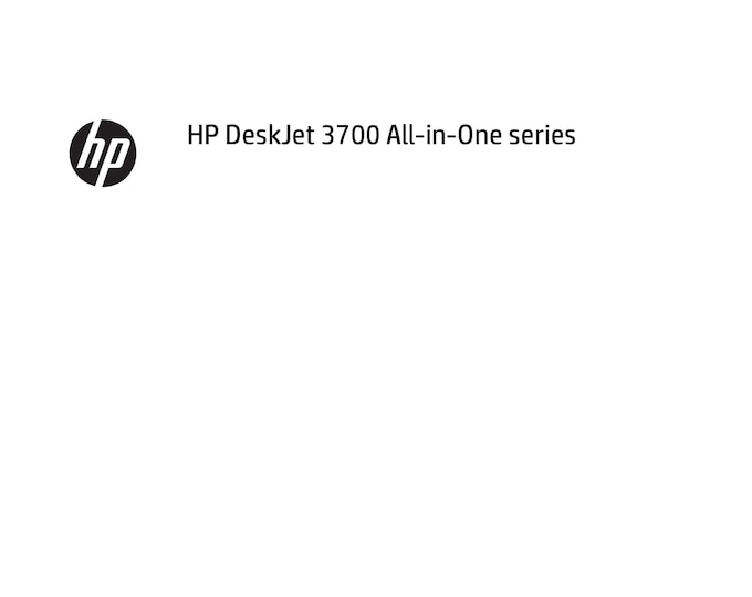 Hp Desk Jet 3755 - Instruction Manual - Operation manual - User guide